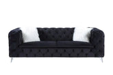 Phifina Black Velvet Sofa Model 55920 By ACME Furniture